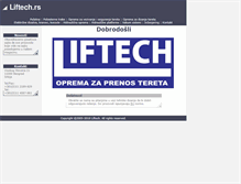 Tablet Screenshot of liftech.rs